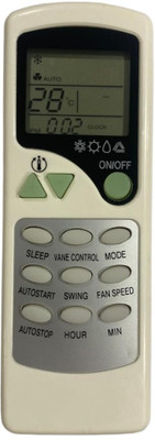 mumax Compatible/Replacement for  AC Remote Control (Model No VDO-7A) Videocon Remote Controller(Multicolor)
