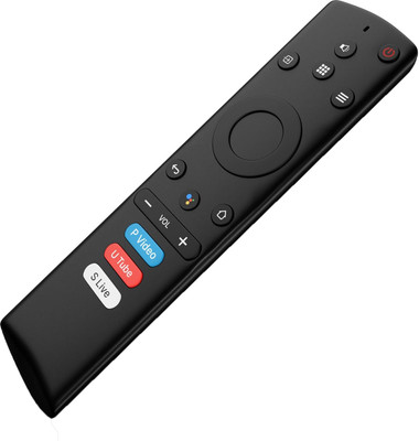 NeroEdge Thomson Compatible Remote Control For  Voice Smart Led Tv Thomson Remote Controller(Black)