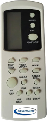 Kishore Traders Ac Remote Control Compatible With Sansui Ac Sansui Ac Without Backlight Remote Controller(White)