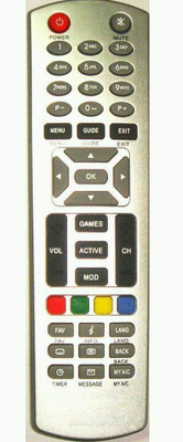 DEVBHOOMI DB -Compatible Dish TV  Remote, Set Top Box Remote Controller(White)