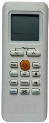 Ethex ® Re-205 Ac Remote compatible for Midea/Carrier Ac (Match all functions with your Remote before placing order) ( check all images) Remote Controller(White)
