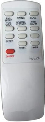 HDF Replacement Remote Control Compatible for Neuro Fuzzy Remote For Window & Split Neuro Fuzzy(AC Remote No.54B)(Please Match The Image with Your Old Remote) Neuro Fuzzy AC Remote Controller(White)