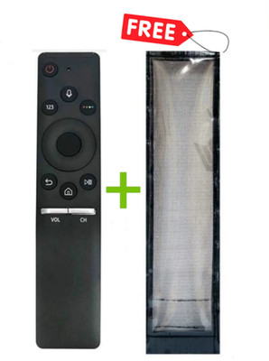 Sugnesh (Remote+Cover)Compatible with Samsung Smart led/lcd Tv Remote control with PU leather Cover, (No Voice Command), (Before Order,match with your old remote) Remote Controller(Black)