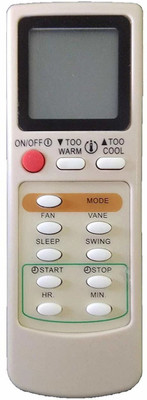 BhalTech VE- 80 Compatible for  Mitsubishi/Voltas AC Remote Controller(White)