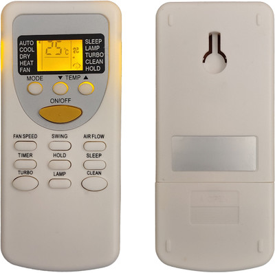 LipiWorld 49 AC Remote Control With Display Light Backlight Compatible For  Cruise AC Remote Controller(Grey)