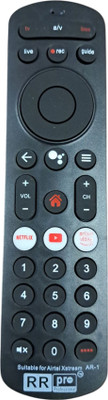 RR Pro AR-1 Non Voice (Without Voice) Remote Compatible For Airtel Xstream HD-SD Set-Top Box Control with Recording Remote Controller(Black)