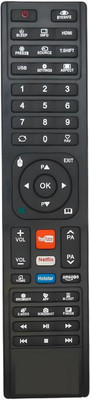 SINAL Pack of 1 Remote Control For Invanter Smart LCD/LED TV (RMT75) Smart LCD/LED TV Remote Remote Controller(Black)