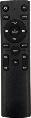 SHIELDGUARD Remote Control 591 Compatible for Zebronics Home Theater Remote Controller(Black)
