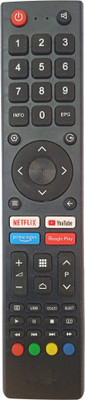 LipiWorld 4k HD Android Smart Tv Remote (Voice Not Supported) Compatible For  BPL Led Tv Remote Controller(Black)