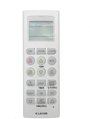 TIZOQ Universal Remote Control Compatible for LG AC (K-LG1358) AC Remote LG Universal AC Remote Controller(White)