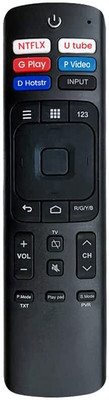 Marman Compatible With Vu Tv Remote Control Original Model ERF3169V Non Voice Command Suitable for VU HD LED Television - Match Remote Key By Key With Original VU TV Remote Controller(Black)