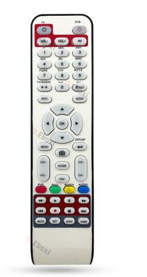 Eboxi Remote Control Compatible with Radiant Set-Top Box Radiant Set top Box Remote Controller(White, Black)