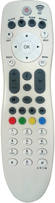 TIZOQ Replacement Control Compatible for Videocon D2H RF Set Top Box Remote Control Videocon RF D2H Set Top Box Remote Control Remote Controller(White)