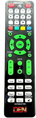Rohit Electronics Remote Compatible for  Set Top Box Den Remote Controller(Black)