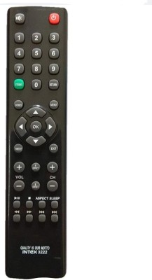 Paril ®41N Remote Compatible with Intex Smart led/lcd Tv Remote with PU leather Cover (Exactly same Remote will Only Work) Remote Controller(Black)