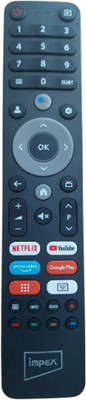 Tke Samsung TV & Impex TV 2023(AAR) Samsung, Impex Remote Controller(Black)