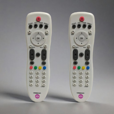 Narayan enterprises DTH Combo Pack of 2 Videocon D2H Remote Controller(White)