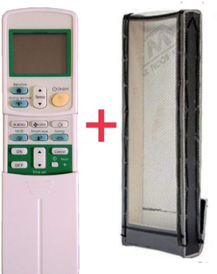 Paril (Remote+Cover) Ac Remote compatible for Daikin Ac Re-92 With PU Leather Protective Cover( EXACTLY SAME REMOTE WILL ONLY WORK) Remote Controller(Black)