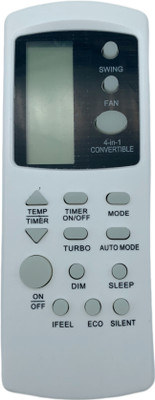 NixGlobal 210E AC Remote Compatible with WHIRLPOOL 1 / 1.5 / 2 TON AC Remote Controller(White)