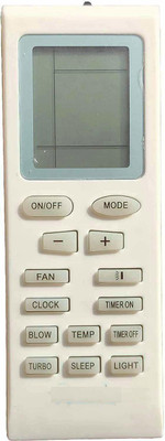 Sugnesh AC Remote Compatible For  ( CLOCK BUTTON )AC VOLTAS Remote Controller(White)