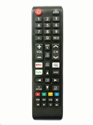 OG Remote LED with Netflix Prime Video and Hulu Function Compatible for SAMSUNG SMART LED LCD UHD TV Remote Controller(Black)