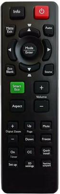 ditec Remote Compatible with MW516, MS513, MX514 BenQ Projectors MW516,MS513,MX514 DLP Projector Remote Compatible with  Projector BENQ Remote Controller(Black)