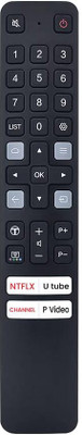 Nij __RM-L1673 V2__ Universal Smart LED TV Remote Control TCL Non-voice Remote Controller(Black)