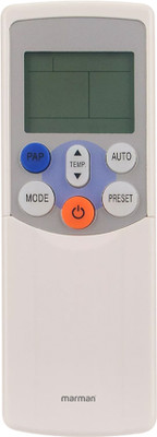 Marman Compatible with Toshiba AC Remote Control Model 126 Suitable for 1 | 1.5 | 2 | Ton Split and Window AC- Match Remote Key by Key with Existing Toshiba Air Conditioner Remote Controller(White)