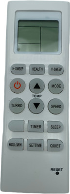 NixGlobal 267 AC Remote Compatible with VESTER 1 / 1.5 / 2 TON AC Remote Controller(White)