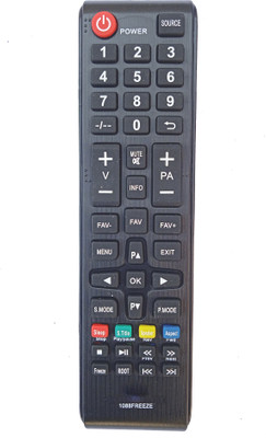 LipiWorld 1088FREEZE LCD LED Smart TV Universal Remote Control Compatible For All Non Branded/Local/Chinese Tv Remote Controller(Black)