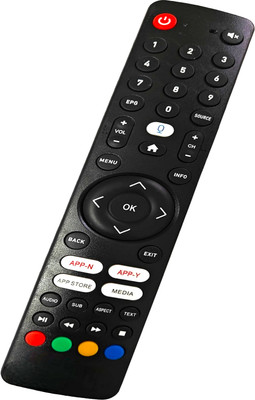Ehop EL-BL Compatible Remote control for Android Smart LED TV BeethoSOL Remote Controller(Black)