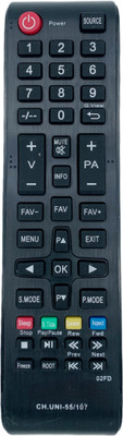 NixGlobal CH UNI55/107 Remote Compatible with CHINESE SMART LED LCD TV Remote Controller(Black)
