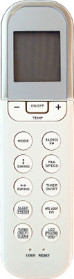 LipiWorld 196 AC Remote Control Compatible for  Onida AC Remote Controller(Grey)