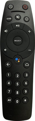 Tech Vibes Remote Compatible for  Binge Plus Set-Top Box Not Voice Tata Sky Remote Controller(Black)