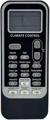 V4 Gadgets Compatible for Whirlpool Ac Remote Original 192 Model Suitable Inverter and Non Inverter Air Conditioner Series 1 1.5 2 Ton Split and Window Remote Controller(Black)