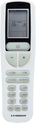 S R WEBSHOP Remote Control Compatible with for Split & Window AC with WiFi Function Remote Controller(White)