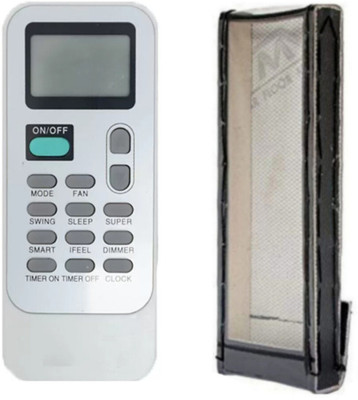 Paril (Remote+Cover) Ac Remote compatible for Whirlpool Ac Re-134 Replacement for Whirlpool / Lloyd / Nepoleon / Intex Ac Remote Remote Controller(Black)