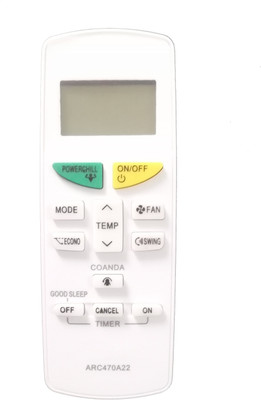LipiWorld ARC470A22 AC Remote Control (Old Remote Exactly Same Remote Will Only Work) Compatible For DAIKIN AC Remote Controller(Grey)