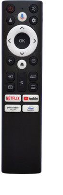 LipiWorld Led Smart Android TV Remote Control (Voice Supported) Compatible For  Acer Tv Remote Controller(Black)
