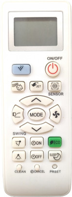 NixGlobal 157B-1 SHA-RP AC Remote Compatible with SHARP 1 / 1.5 / 2 TON AC Remote Controller(White)