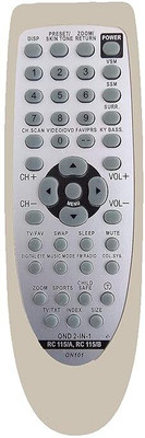 Rohit Electronics Remote Control Compatible For Onida CRT TV(UN102) (EXACTLY SAME REMOTE WILL ONLY WORK) Remote Controller(Black)
