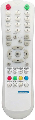 Rohit Electronics Remote Compatible for Hathway DTH HD Set Top Box Hathway Dth Remote Controller(White)