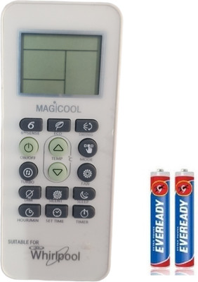 ANM REMOTE COMPATIBLE FOR Whirlpool AC WHIRLPOOL MAGICOOL, VERIFICATION ON 9408256237 Remote Controller(White)
