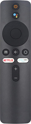 NeroEdge Mi X Pro, X series, Mi 5A Mi Remote Mi tv remote Voice Remote Control Compatible for Mi Remote Control with Netflix and Prime MI Smart TV 4A 32 inch , 43 inch 4A 32 inch 43 inch Remote Controller(Black)