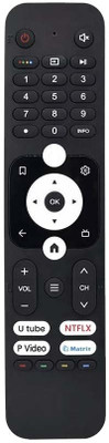 SAYENY Smart Android 4K Television L43FG L50FG L55FG L65FG M65UG M55UG M50UG M43UG 32K7G Model's Compatible with Haier Google Tv Remote Original HTR-U31 Part Number Suitable Remote Controller(Black)