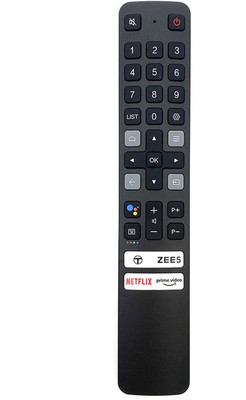 Crystonics RC901V FMR5 Compatible For TCL Smart TV Remote with Voice Assistance Netflix and Prime Video Button for TCL Smart TV Remote Controller(Black)