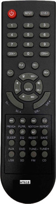 SHIELDGUARD Remote Control 618 Compatible for Zebronics Home Theater System Remote Controller(Black)