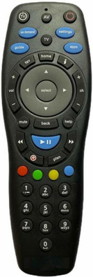 Xpecial TA-TA with Recording Feature Remote Compatible for TATA SKY HD SET-TOP BOX Remote Controller(Black)