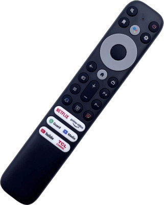 Crystonics RC902V FMR1 Infrared Without Voice Function TCL 4K 8K QLED UHD Smart TV Remote Controller(Black)