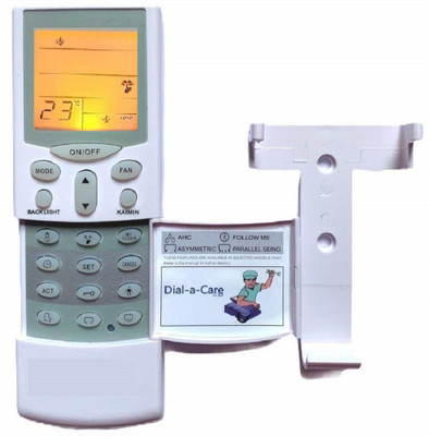 OKDEAL 1 Year Warranty Backlight & Timer AC Remote Compatible for Hitachi AC Remote Controller(White)